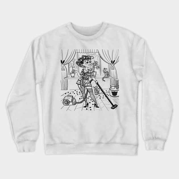 housewife Crewneck Sweatshirt by Dianabar